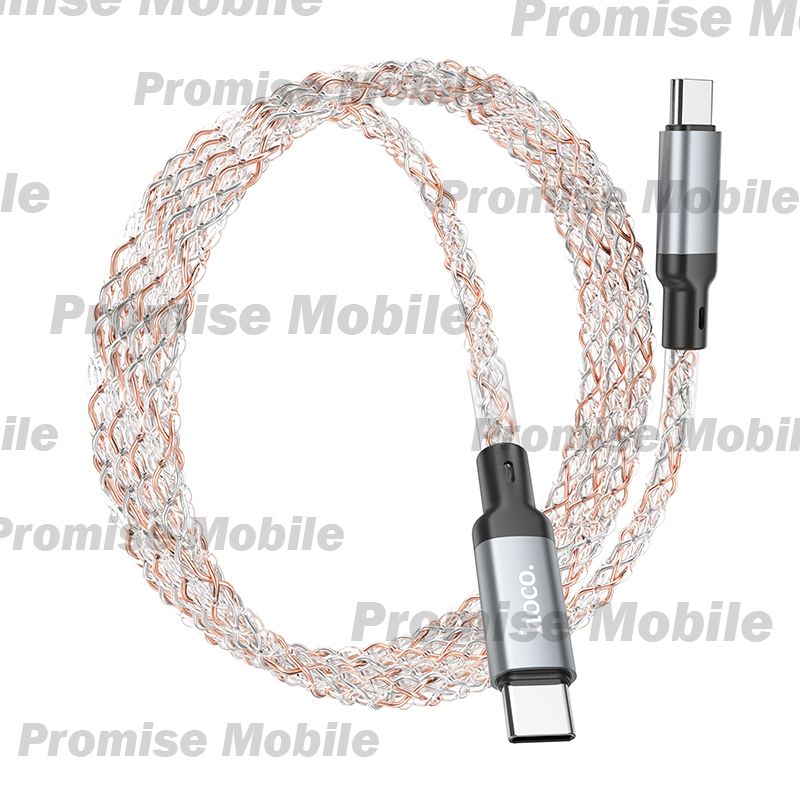 Кабель USB-C Type-C Hoco U112 (3A/60W/PD) <серый> ― Розничный PromiseMobile