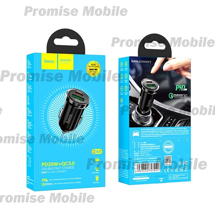 Автомобильное зарядное устройство для LG P700 (Optimus L7) Hoco Z44 <черный> ― Розничный PromiseMobile