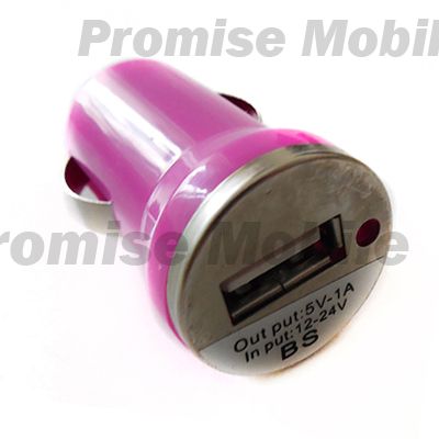 Автомобильное зарядное устройство Qtek 1010 без кабеля USB 1000mA <пурпурный> ― Розничный PromiseMobile