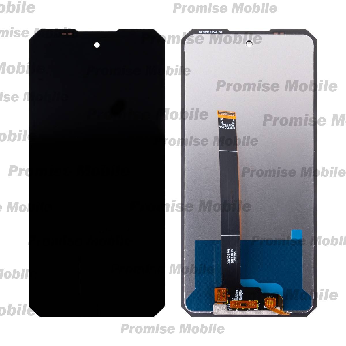 Дисплей для Oukitel WP21 в сборе с тачскрином <черный> ― Розничный PromiseMobile