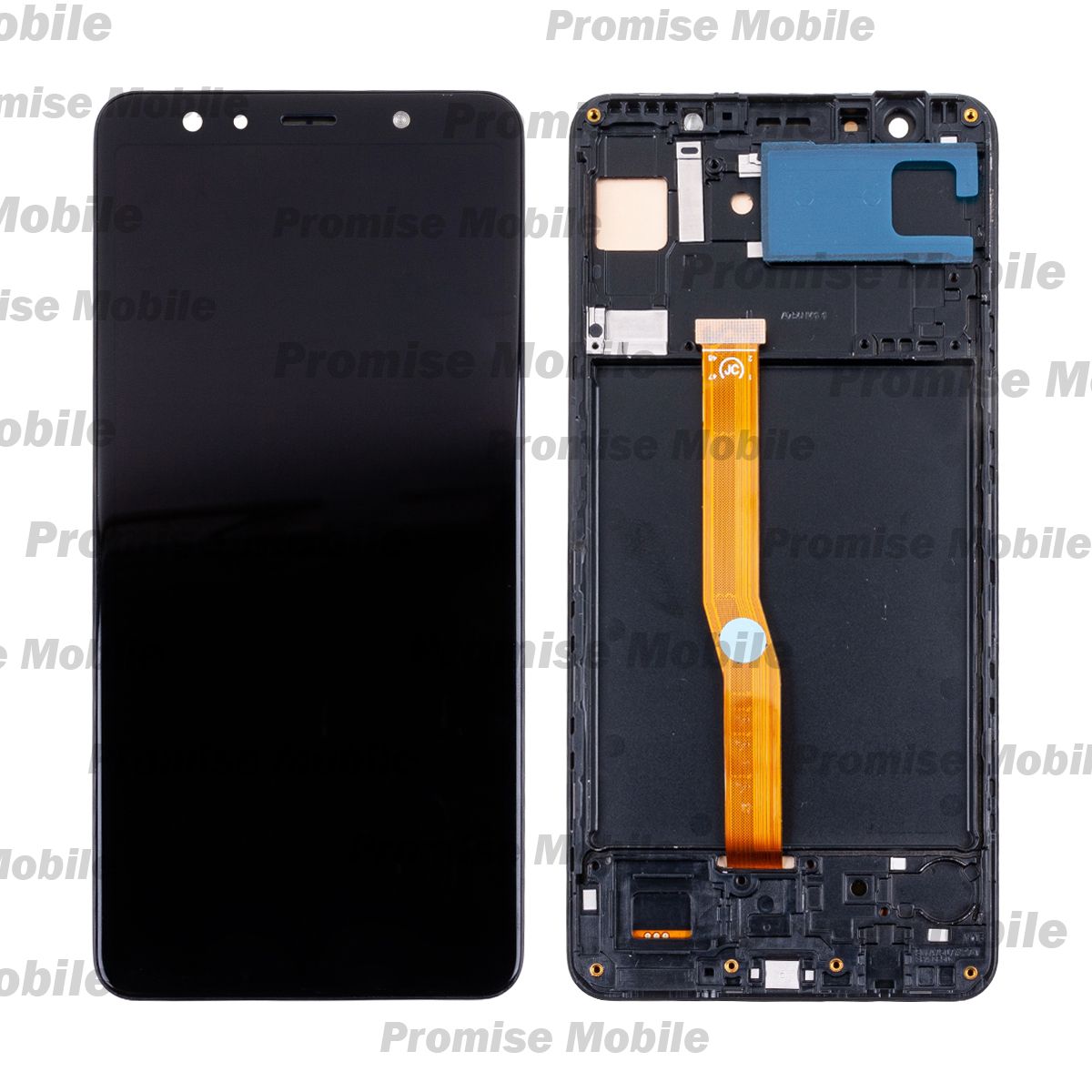 Дисплей для Samsung SM-A750F (Galaxy A7 2018) модуль в сборе с тачскрином (OLED) <черный> ― Розничный PromiseMobile