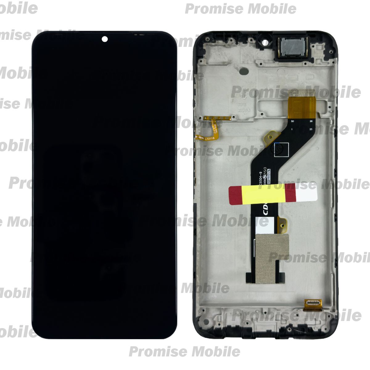 Дисплей для Tecno Spark 7 (KF6n) модуль в сборе с тачскрином <черный> (оригинал) ― Розничный PromiseMobile