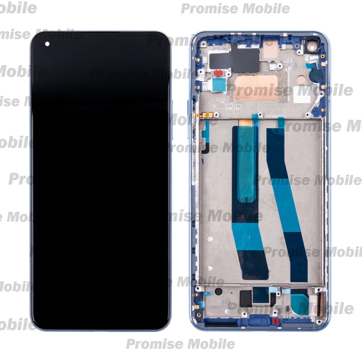 Дисплей для Xiaomi 11 Lite 5G NE модуль в сборе с тачскрином <синий> (оригинал) ― Розничный PromiseMobile