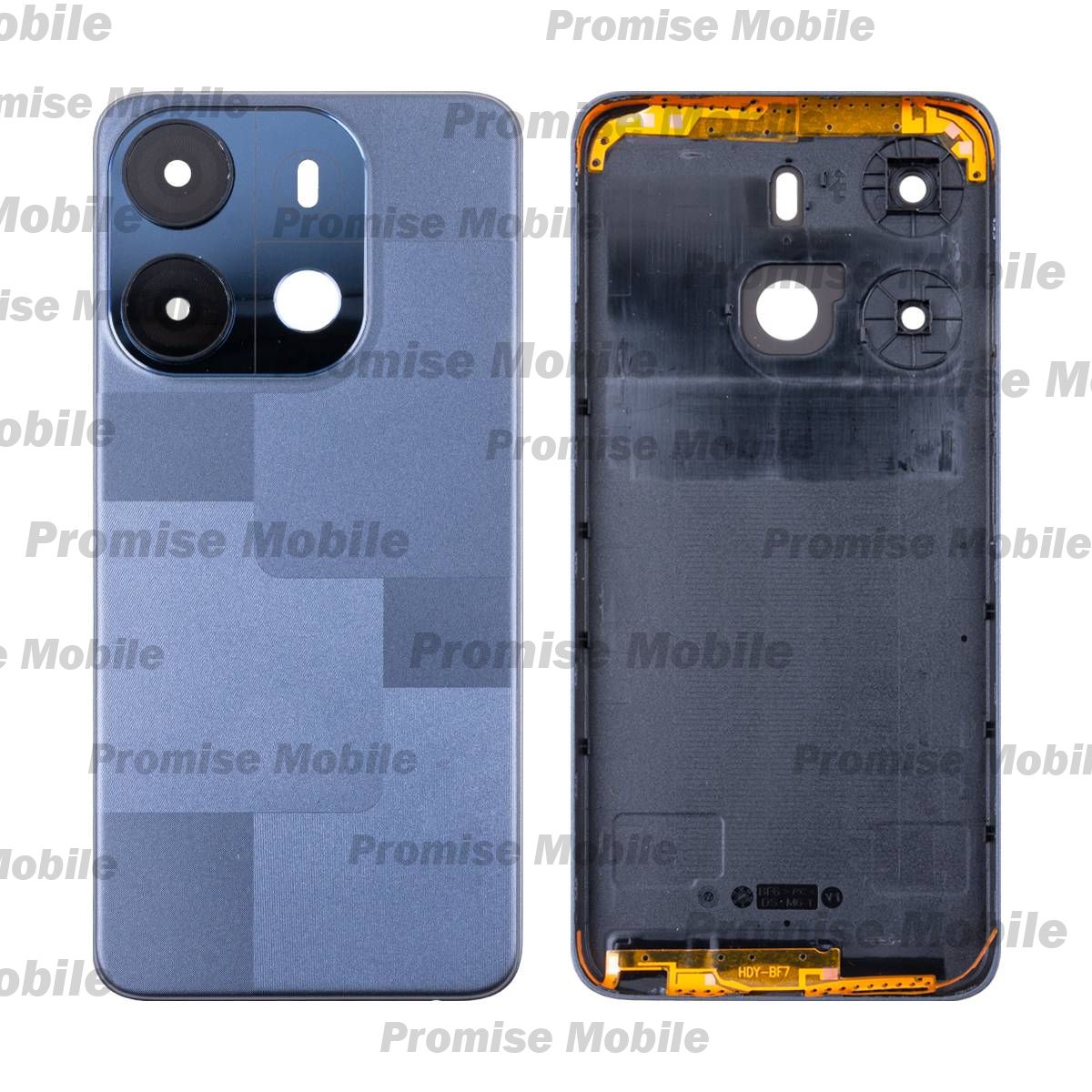 Задняя крышка для Tecno Pop 7 (BF6) <черный> ― Розничный PromiseMobile