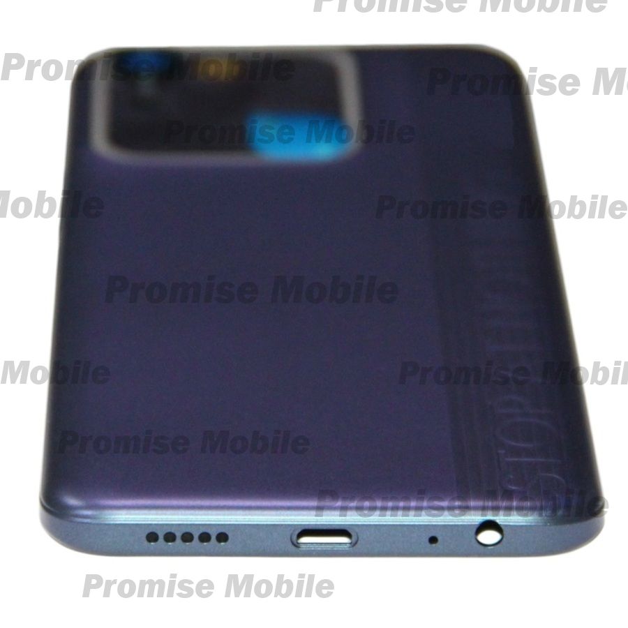 Задняя крышка для Tecno Spark 8C (KG5n) <черный> ― Розничный PromiseMobile