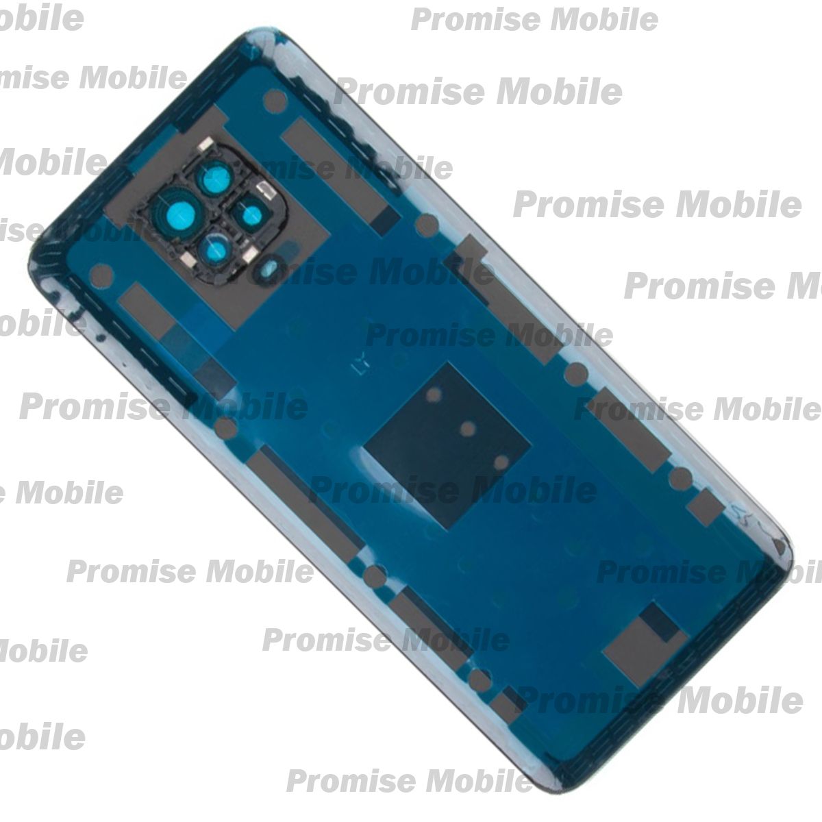 Задняя крышка для Xiaomi M2003J6B2G со стеклом камеры <белый> (оригинал) ― Розничный PromiseMobile