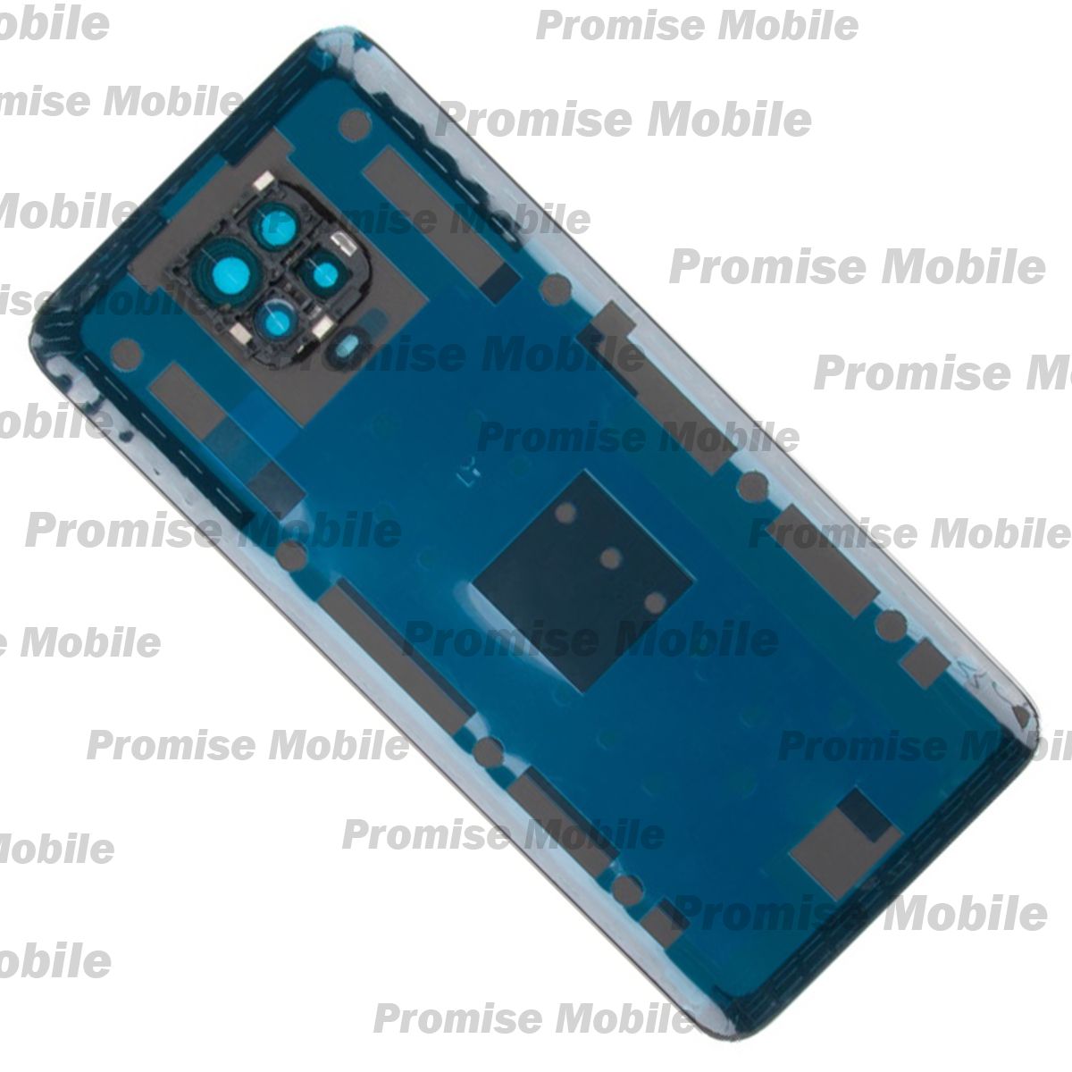 Задняя крышка для Xiaomi M2003J6B2G со стеклом камеры <серый> (оригинал) ― Розничный PromiseMobile