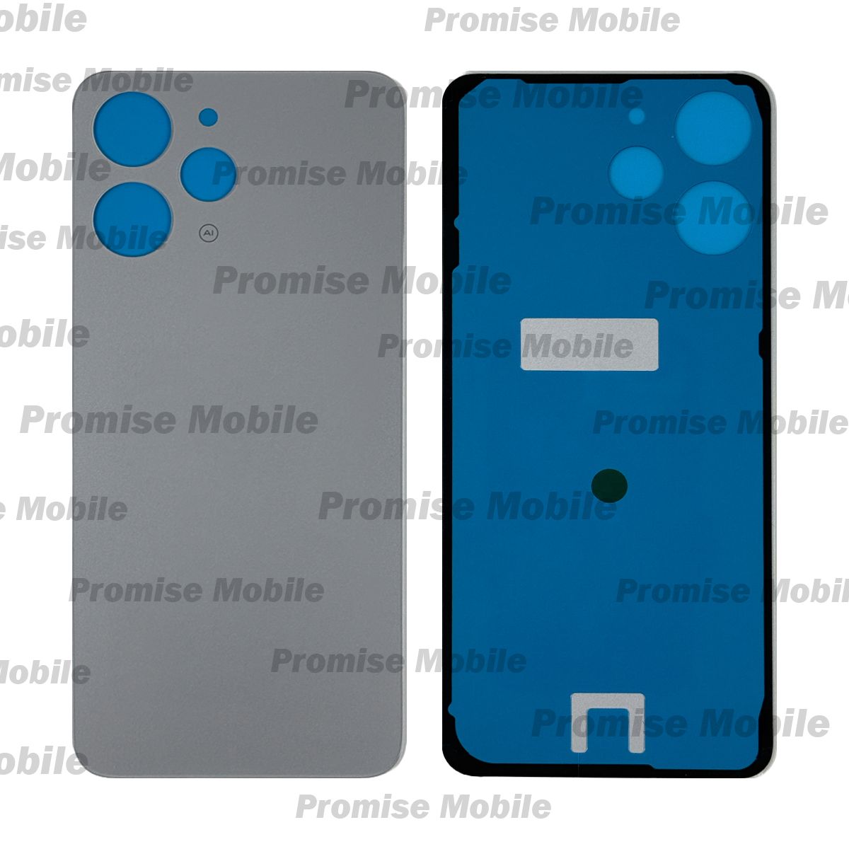 Задняя крышка для Xiaomi Redmi 12 <серебро> ― Розничный PromiseMobile