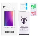 Защитное стекло для Tecno Pova 7 5G (LJ7) (2.5D/закаленное, полная наклейка) <черный> в блистере