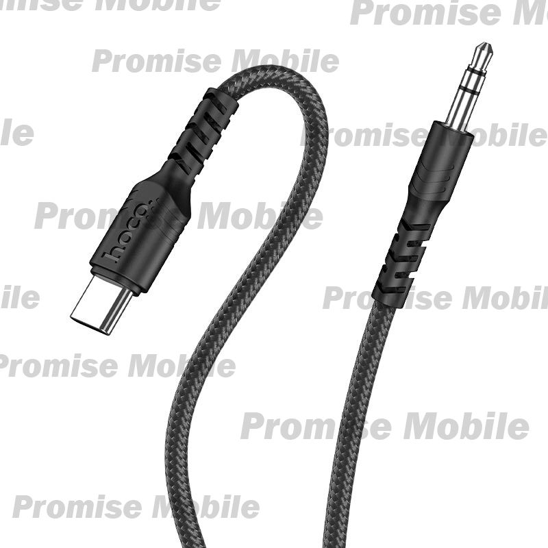 Кабель AUX Type-C - 3.5 mm Hoco UPA-17 (1 м.) <черный> ― Розничный PromiseMobile