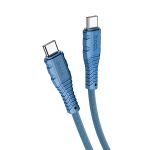 Кабель USB-C Type-C Hoco X67 (3A/PD/60W/1 метр) <синий>