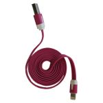 Кабель USB Apple iPhone Lightning плоский узкий <сиреневый>