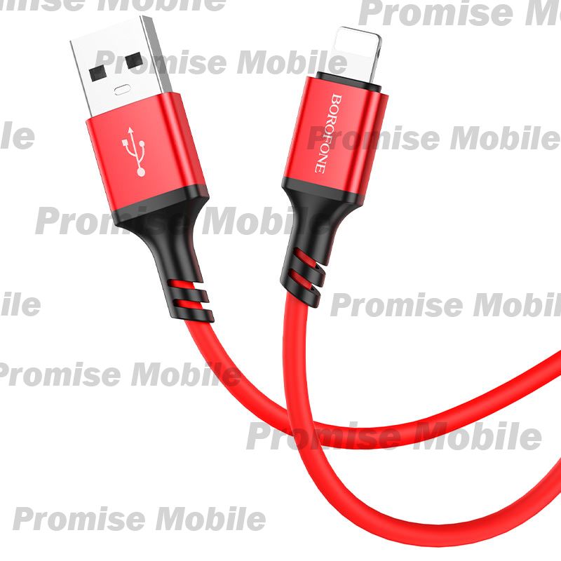 Кабель USB Apple iPhone Lightning Borofone BX83 <красный> ― Розничный PromiseMobile