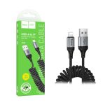 Кабель USB Apple iPhone Lightning Hoco X121 (2.4А/1.5 метра) <черный>