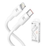 Кабель USB-C Lightning BC X81 Soft (PD) <белый>