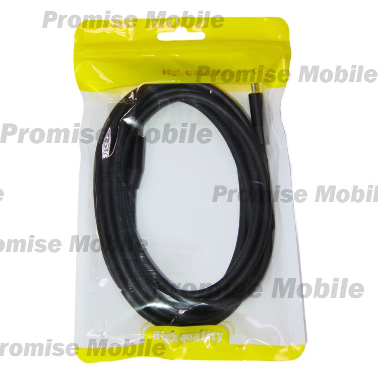 Кабель USB-C Type-C (100W/Thunderbolt 3/PD/2 метра) <черный> ― Розничный PromiseMobile
