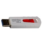 Карта памяти USB 3.0 128 Gb Smart Buy IRON <бело-красный>