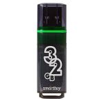 Карта памяти USB 3.0 32 Gb Smart Buy Glossy в блистере <темно-серый>