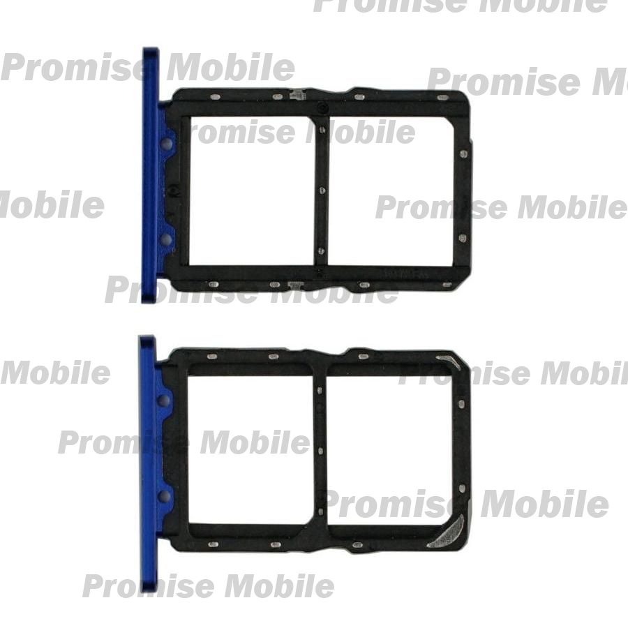 Лоток sim-карты для Honor 20 (YAL-L21) и карты памяти <голубой> ― Розничный PromiseMobile