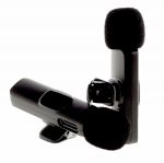 Микрофон петличный JBH K9 двойной (Lightning+USB-C) <черный>