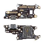 Плата нижняя для Huawei BLK-LX9 на системный разъем, разъем Sim-карты и микрофон (оригинал)