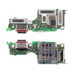 Плата нижняя для Oppo CPH2799 на системный разъем, разъем Sim-карты и микрофон (оригинал)