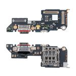 Плата нижняя для Oppo Reno 14 на системный разъем, разъем Sim-карты и микрофон (оригинал)