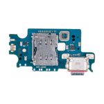 Плата нижняя для Samsung SM-S906U (Galaxy S22 Plus) (Американский рынок!!!) на системный разъем, разъем Sim-карты и микрофон (оригинал)