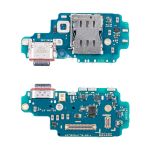 Плата нижняя для Samsung SM-S918E (Galaxy S23 Ultra) (Европейский рынок!!!) на системный разъем, разъем Sim-карты и микрофон (оригинал)