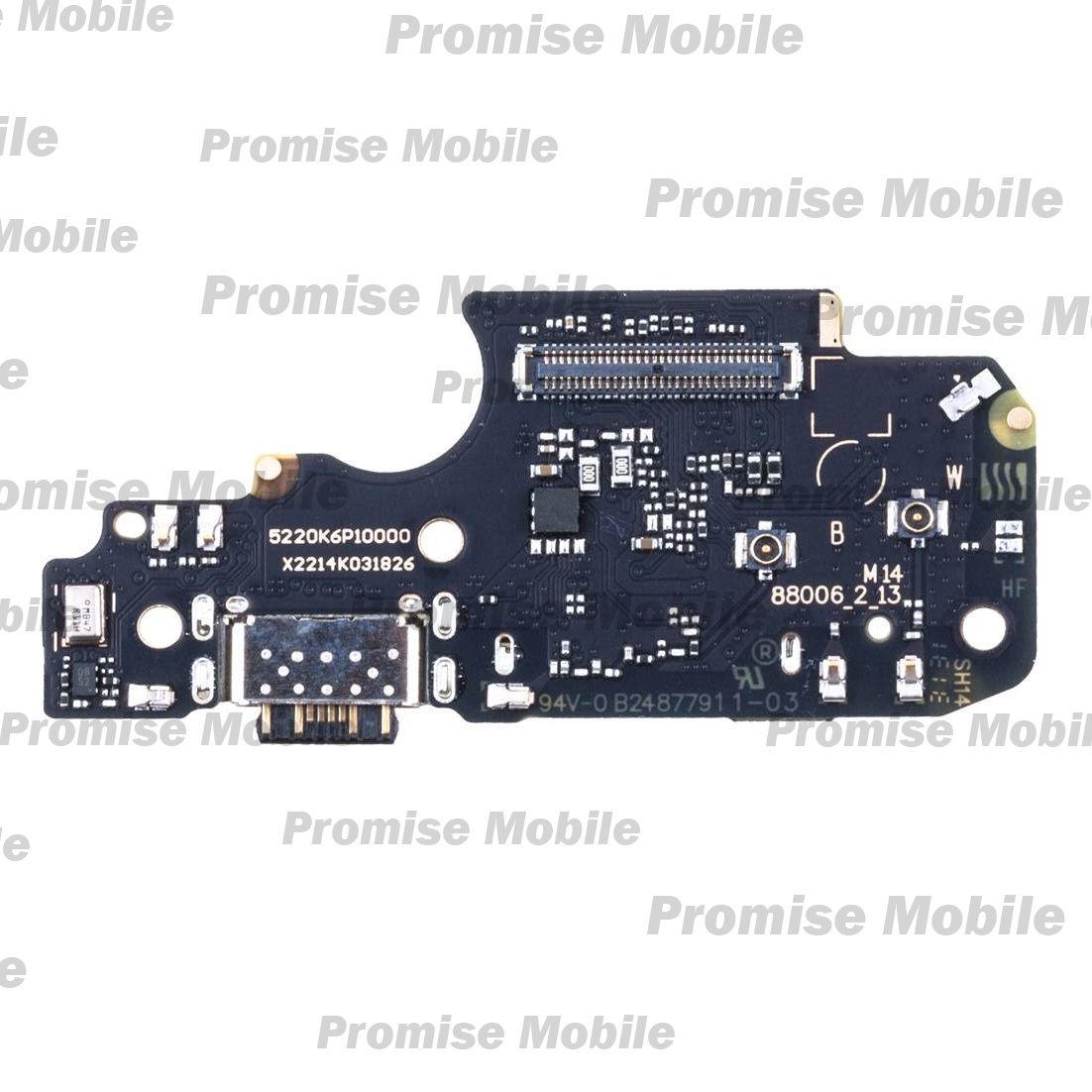 Плата нижняя для Xiaomi Redmi Note 11 Pro+ 5G на системный разъем, разъем Sim-карты и микрофон ― Розничный PromiseMobile