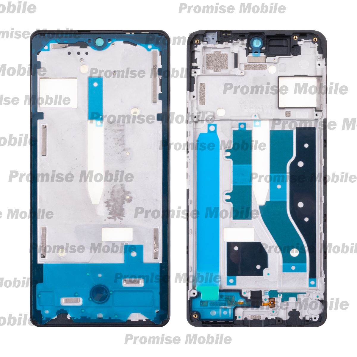 Рамка дисплея для Tecno Camon 20 Pro (CK7n) <черный> (оригинал) ― Розничный PromiseMobile