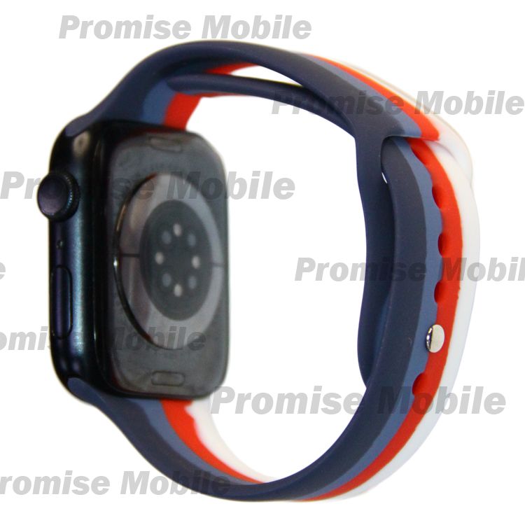 Ремешки для Apple Watch Series 1 (38 mm) Sport Band силиконовый (рис. 003) ― Розничный PromiseMobile