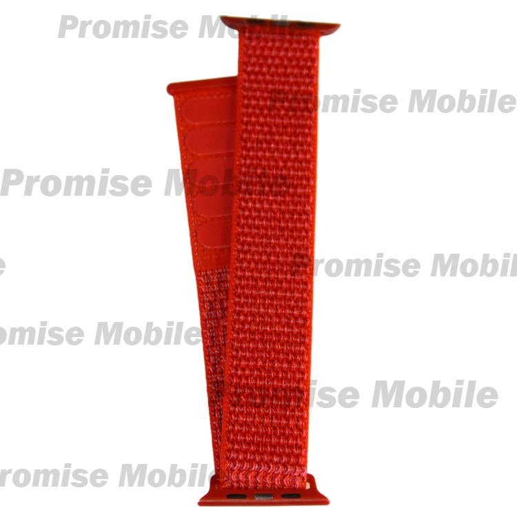 Ремешки для Apple Watch SE (40 mm) спортивный на липучке <красный> ― Розничный PromiseMobile