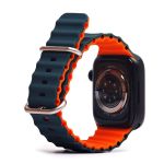 Ремешки для Apple Watch Series 3 (42 mm) Ocean Band силиконовый <оранжево-синий>