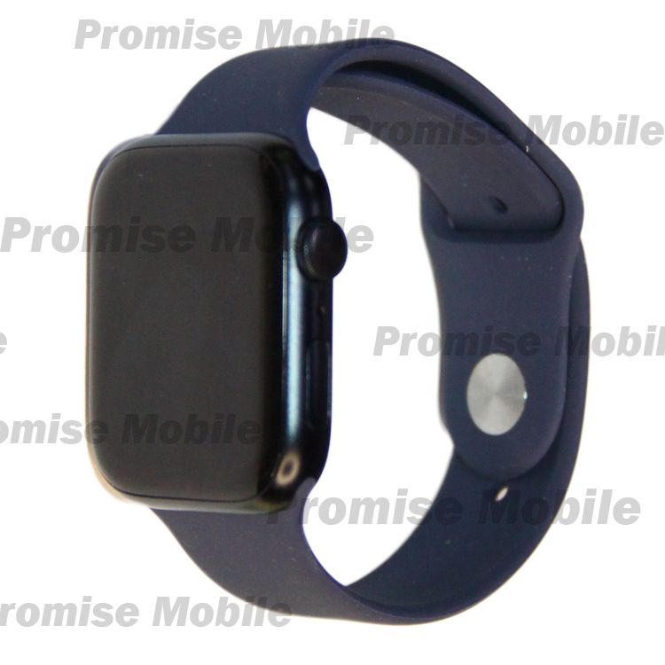 Ремешки для Apple Watch Series 3 (42 mm) Sport Band силиконовый (размер L) <полночный синий> ― Розничный PromiseMobile
