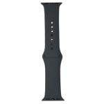 Ремешки для Apple Watch Series 3 (38 mm) Sport Band силиконовый (размер S) <темно-серый>