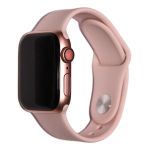 Ремешки для Apple Watch SE (40 mm) Sport Band силиконовый (размер L) <розовый песок>