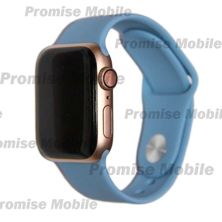 Ремешки для Apple Watch Series 1 (38 mm) Sport Band силиконовый (размер S) <небесно-синий> ― Розничный PromiseMobile