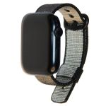 Ремешки для Apple Watch SE (40 mm) плетеный нейлон <черный>