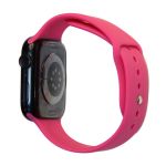 Ремешки для Apple Watch SE (40 mm) Sport Band силиконовый (размер L) <темная фуксия>