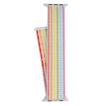 Ремешки для Apple Watch Series 5 (44 mm) спортивный на липучке <радуга>