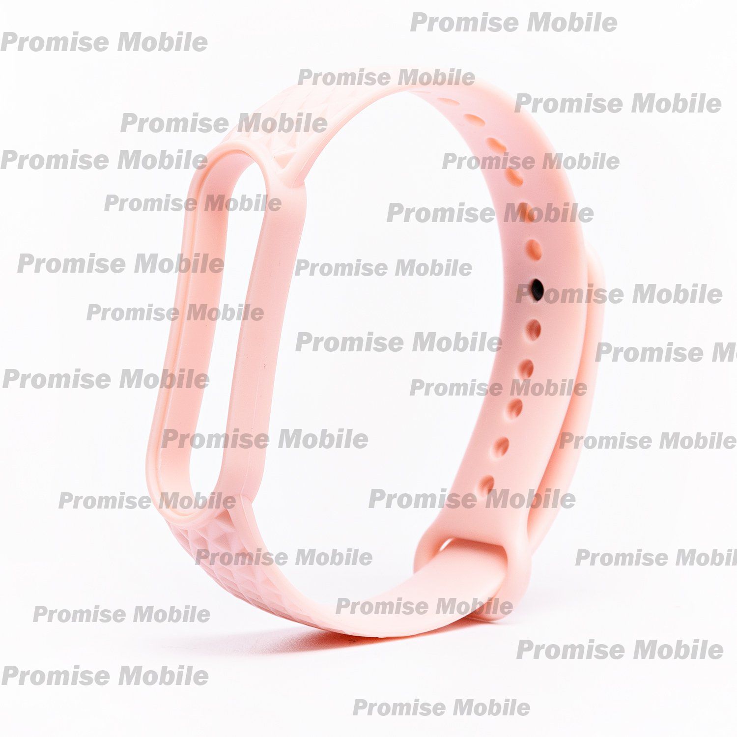 Ремешок для Xiaomi Mi Band 5 ребристый <розовый> ― Розничный PromiseMobile