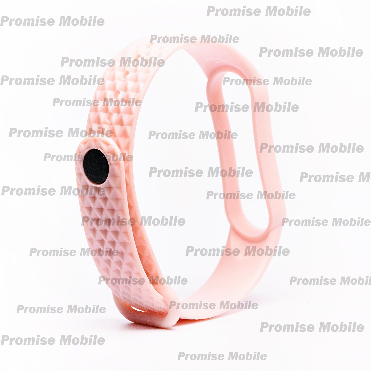 Ремешок для Xiaomi Mi Band 5 ребристый <розовый> ― Розничный PromiseMobile