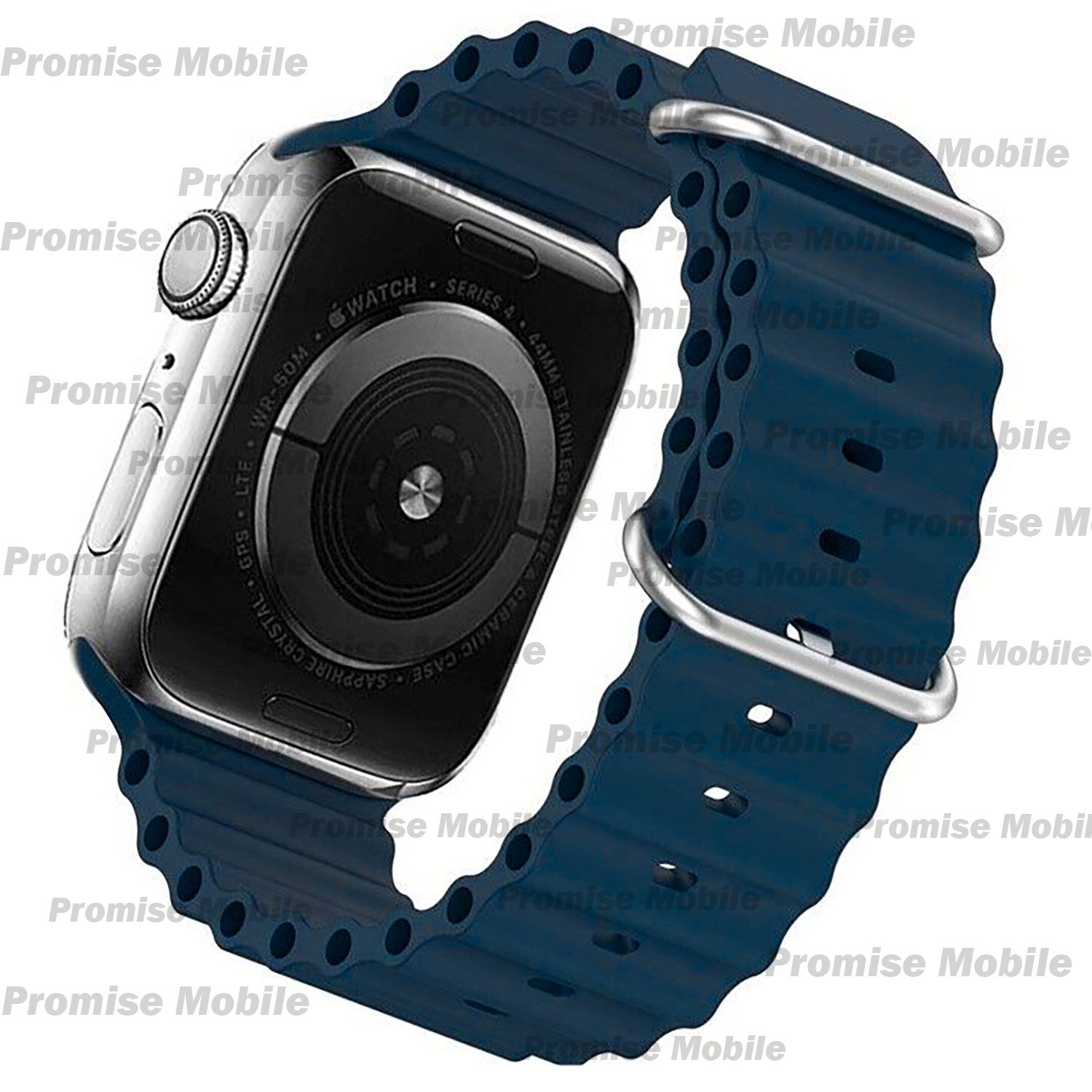 Ремешки для Apple Watch Series 1 (38 mm) Ocean Band силиконовый <темно-синий> ― Розничный PromiseMobile