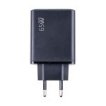 Сетевое зарядное устройство USB GaN (65W, QC3.0, PD) <черный>
