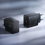 Сетевое зарядное устройство USB-C Hoco N77 (45W/PD/GaN) <черный>