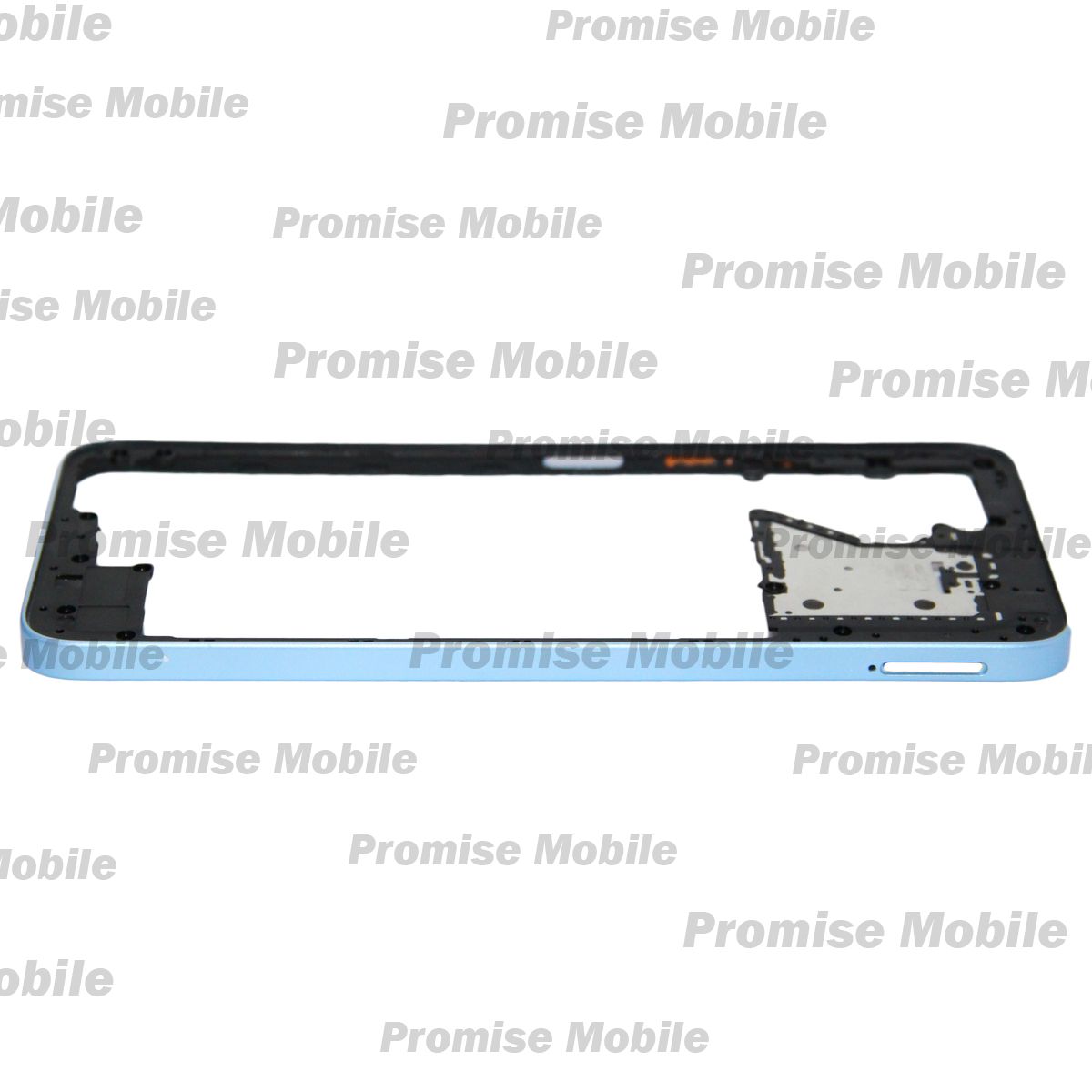 Средняя часть корпуса для Xiaomi Redmi 12 <голубой> ― Розничный PromiseMobile
