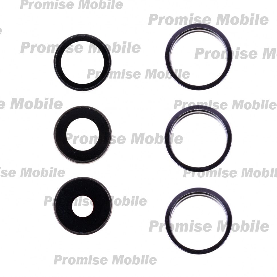 Стекло камеры для Apple iPhone 14 Pro Max (комплект 3 шт.) <фиолетовый> ― Розничный PromiseMobile