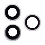 Стекло камеры для Apple iPhone 15 Pro Max (комплект 3 шт.) <серый>