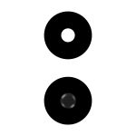 Стекло камеры для Tecno Spark Go 2 (KM4) (комплект 2 шт.) <черный>